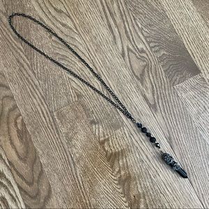 Gemstone Point Crystal Necklace